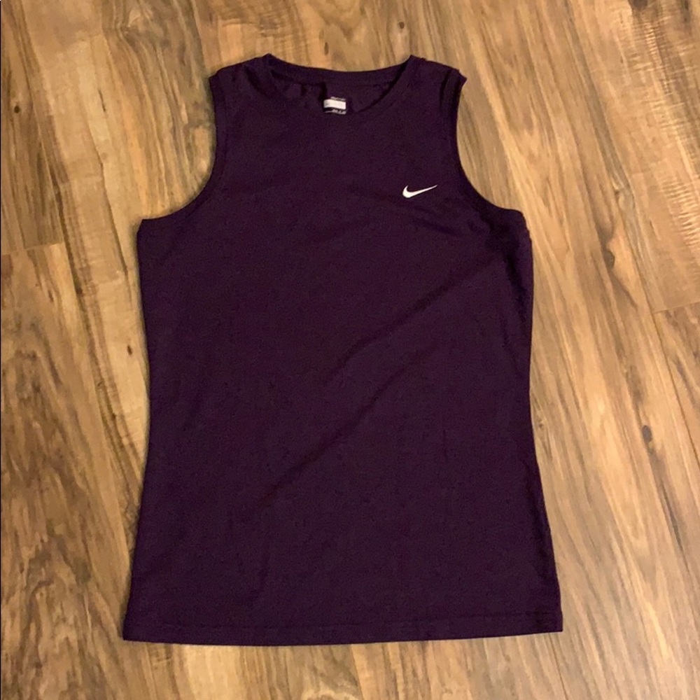 Dark Plum NikeFIT DRY tank